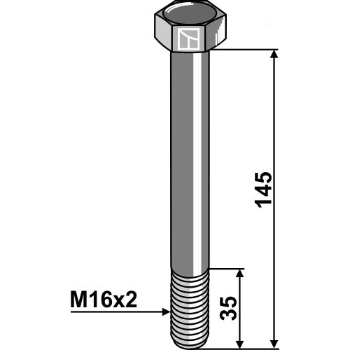 Tornillo - M16x2 x 145 -  10.9 - LS03-TSM-126