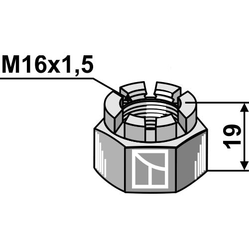 Tuerca amenada - M16x1-5 - LS03-TSM-133