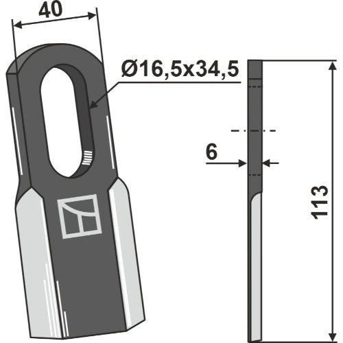 Cuchilla recta - LS03-CUD-199