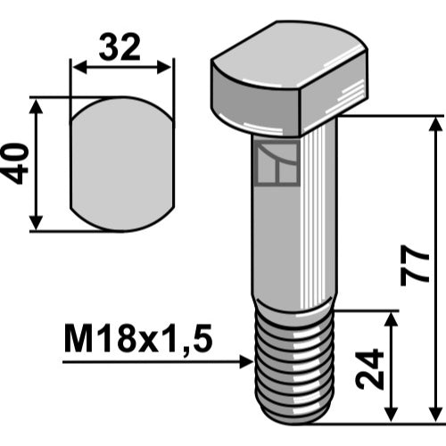 Tornillo - M18x1-5 - 10.9 - LS03-TSM-136