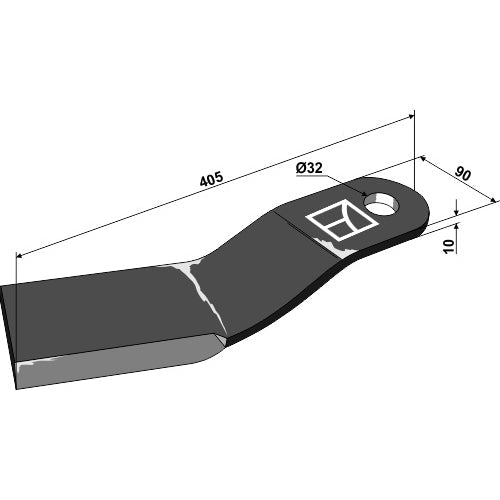 LS03-CUD-217 - Cuchilla 405 - Adaptable para Jupidex