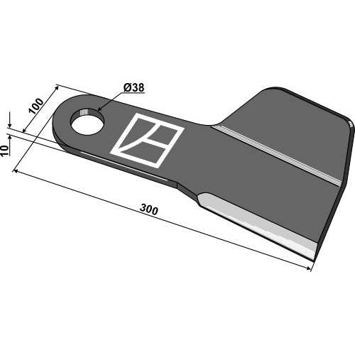 LS03-CUD-223 - Cuchilla - Izqda - Adaptable para Spearhead