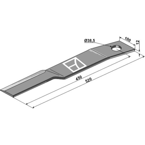 Cuchilla - lado derecho - LS03-CUD-233