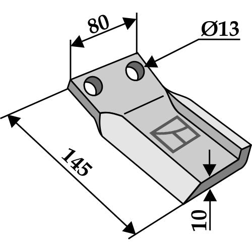 LS03-CUD-242 - Cuchilla - Dcha - Adaptable para Humus