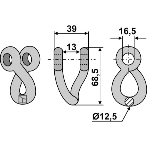 LS03-GPM-033 - Grillete - Adaptable para Kuhn