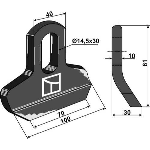 LS03-CUD-403 - Cuchilla - Adaptable para Kuhn