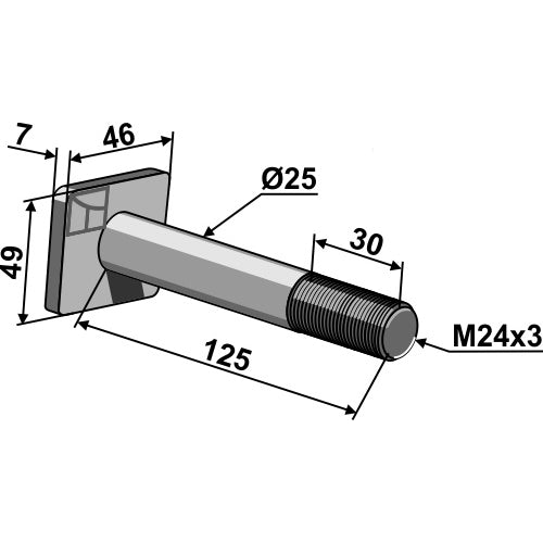 LS03-TSM-161 - Perno - Adaptable para Quivogne