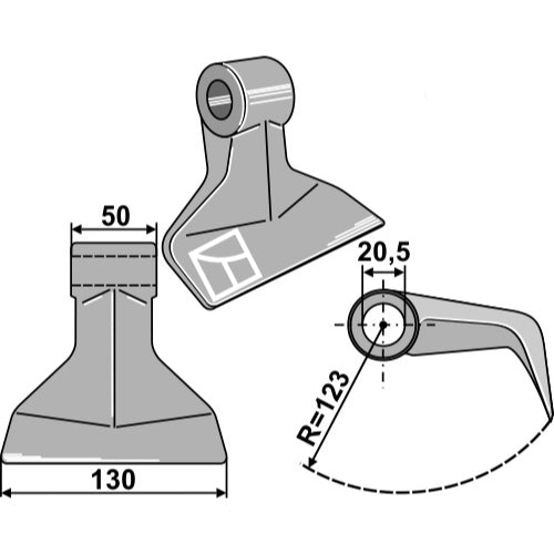 Martillo de trituradora - LS03-MPT-031