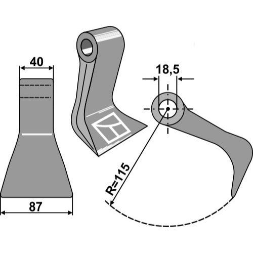 Martillo de trituradora - LS03-MPT-076