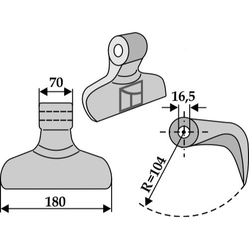 Martillo de trituradora - LS03-MPT-077