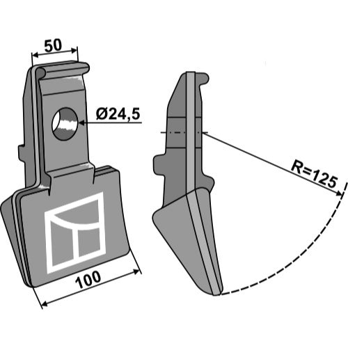 Martillo de trituradora - LS03-MPT-078