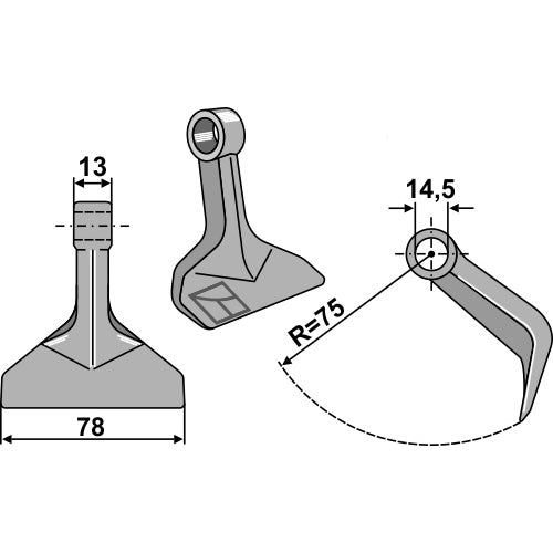 Martillo de trituradora - LS03-MPT-100