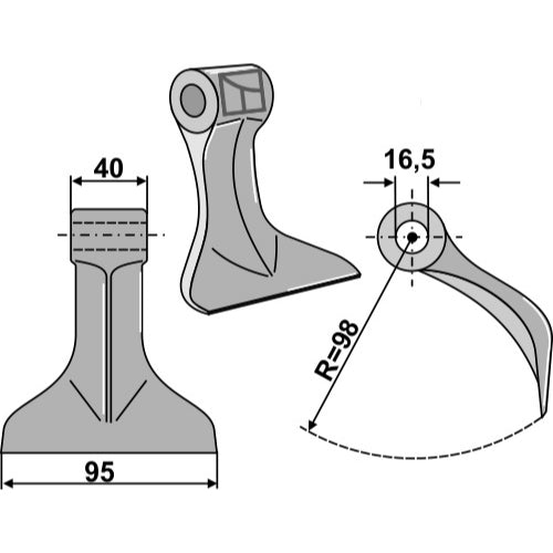 Martillo de trituradora - LS03-MPT-103