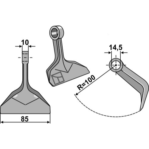 Martillo de trituradora - LS03-MPT-105