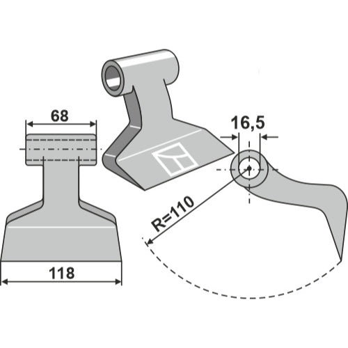 Martillo de trituradora - LS03-MPT-116