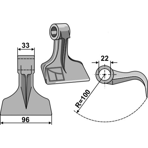 Martillo de trituradora - LS03-MPT-119