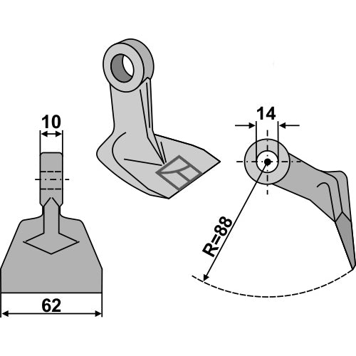 Martillo de trituradora - LS03-MPT-117