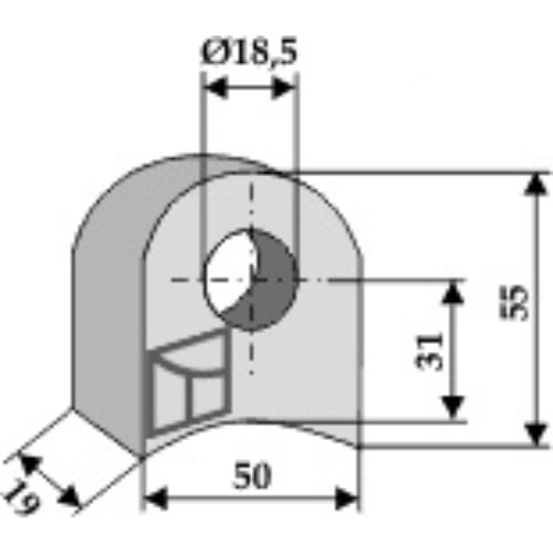 Brida de sujeción - LS03-TSM-165