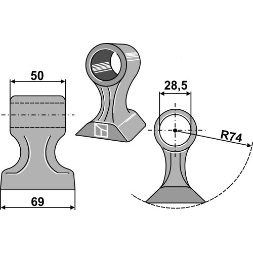 Martillo de trituradora - LS03-MPT-125