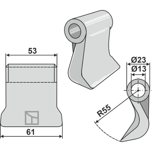 Martillo de trituradora - LS03-MPT-135