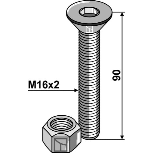 LS03-TSM-182 - Tornillo Allen - Adaptable para Röll