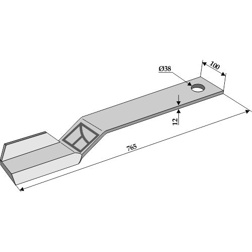 LS03-CUD-477 - Cuchilla - Dcha - Adaptable para Spearhead