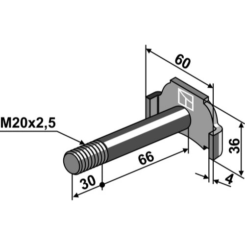 LS03-TSM-210 - Perno - Adaptable para Tehnos