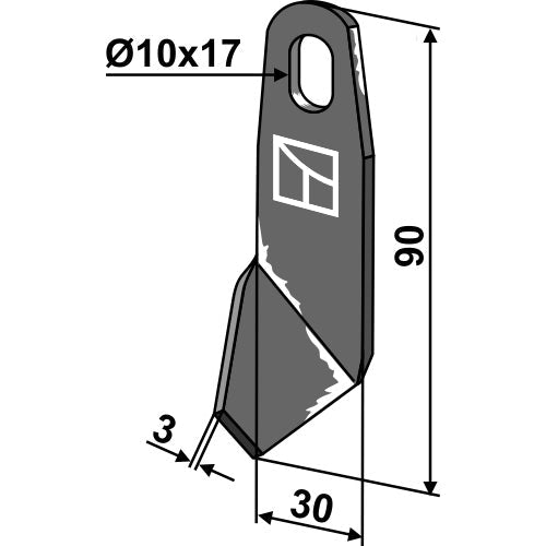 Cuchilla - dcha - LS03-CUD-543