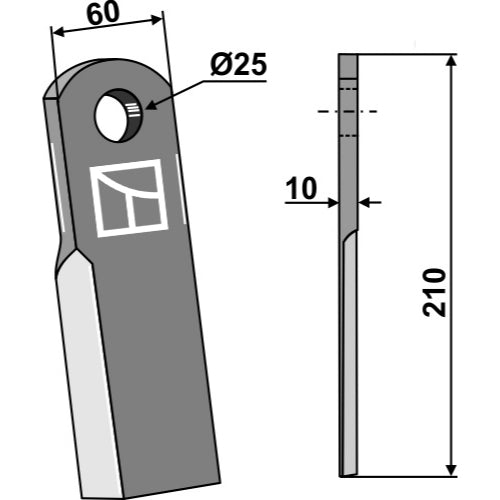 Cuchilla recta - LS03-CUD-584