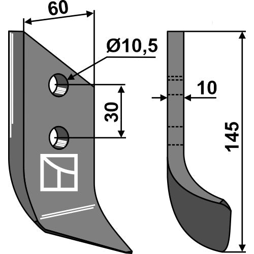 Cuchilla - dcha - LS03-CUD-605