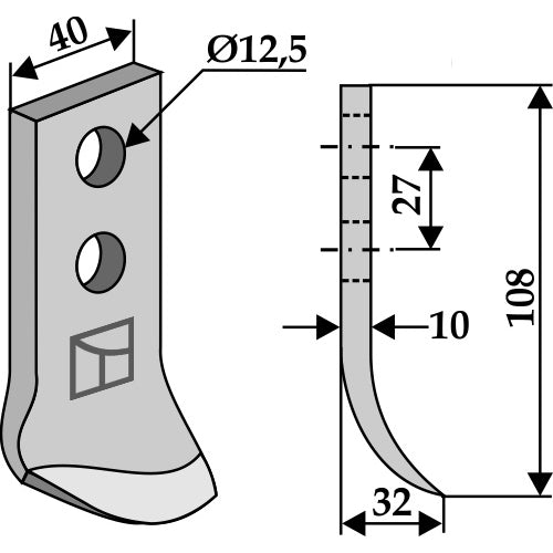Cuchilla para zanjadora - LS03-DZA-033