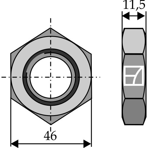 LS13-CTH-003 - Contratuerca hexagonal