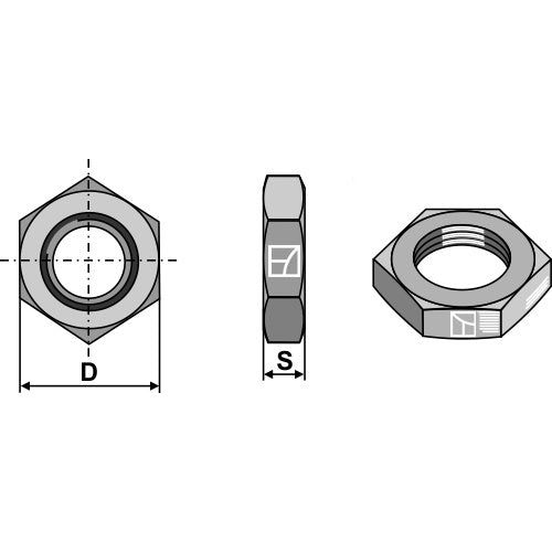 LS13-CTH-017 - Contratuerca hexagonal