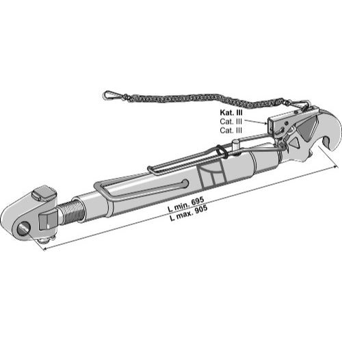 Tercer punto completo con rótula articulada - Ø37 - LS13-TAA-067