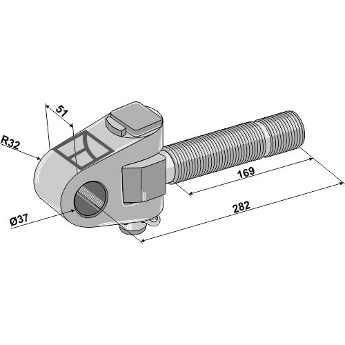 Cabezal articulado - Ø37 - LS13-TAA-068