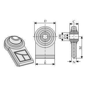 Rótula soldar - LS13-RST-026