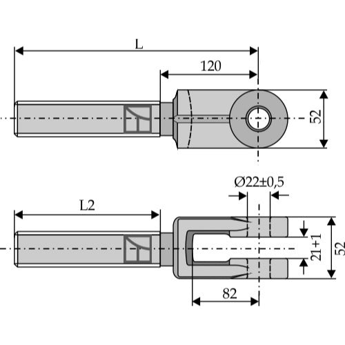 Barra elevadora M30x3-5 - LS13-TAA-097