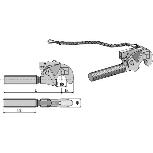 Enganche rápido M36x3 - LS13-EGR-039