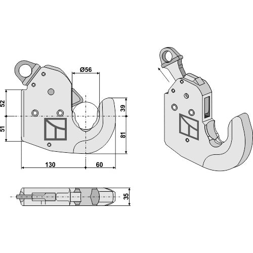 Enganche inferior - Cat. II - LS13-EGR-079