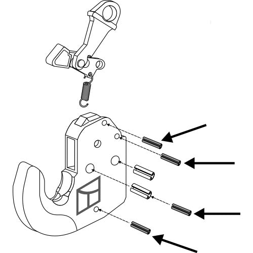 Pasador de apriete 4 piezas - LS13-EGR-086