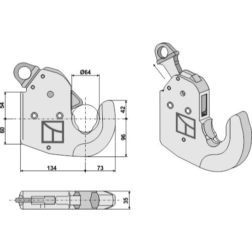 Enganche inferior - Cat. III - LS13-EGR-083