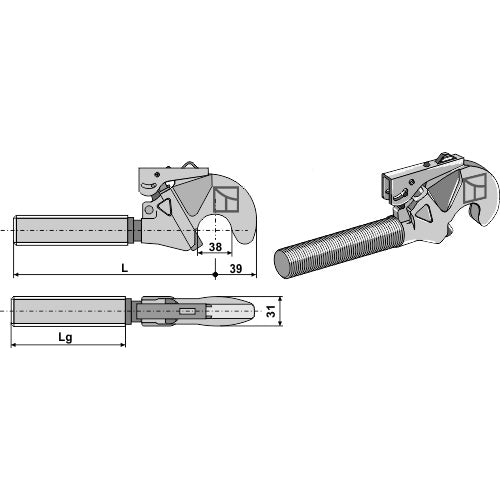 LS13-EGR-109 - Enganche rápido - M27x3