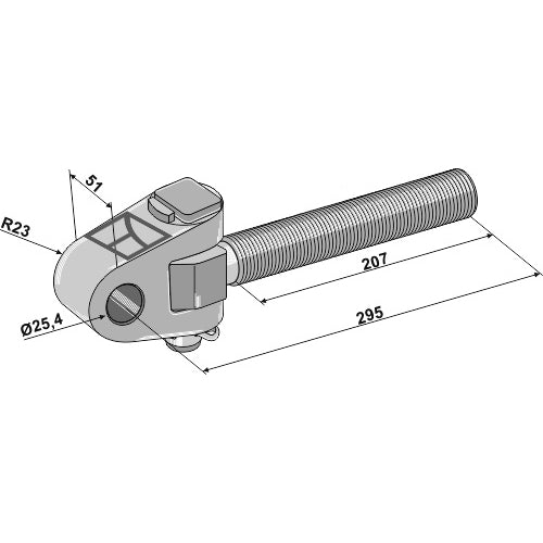 Cabezal articulado M30x3-5 - LS13-TAA-102