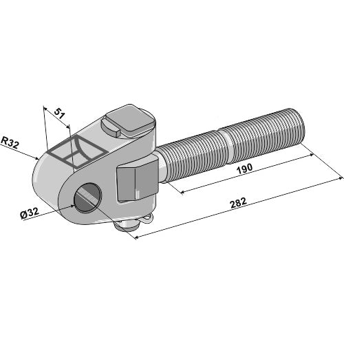 Cabezal articulado  M36x3 - LS13-TAA-110