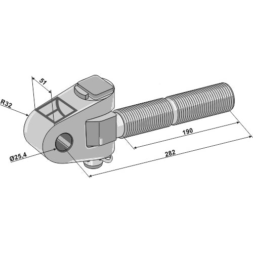 Cabezal articulado  M36x3 - LS13-TAA-117