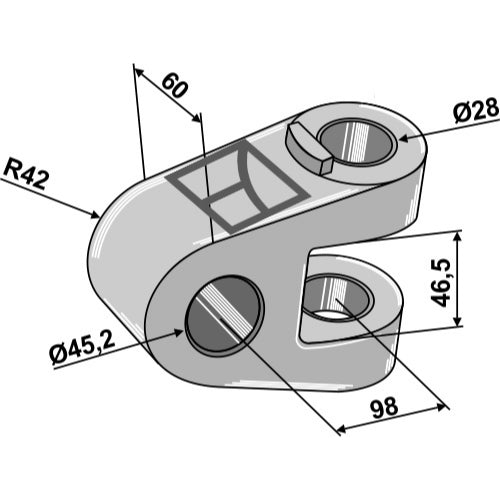 LS13-TAA-134 - Extremo de la articulación - Ø45,2