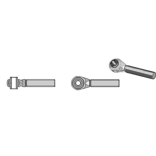 Rótula roscada templada para tercer punto M30 x 3-5 - LS13-RTP-036