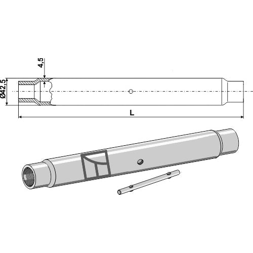 Tubo M 30 x 3-5 - LS13-TTB-071