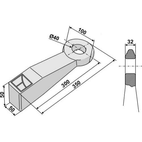 Tiro de lanza (homologado RFA) con marca de conformidad M 2940 - LS13-TLZ-006