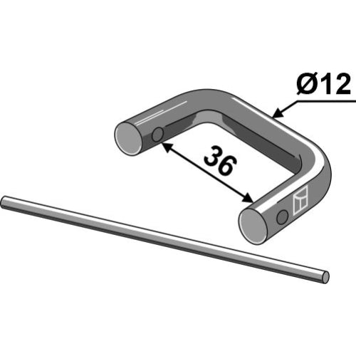 LS10-RCL-010 - Racor de cadena sin placa - Ø12
